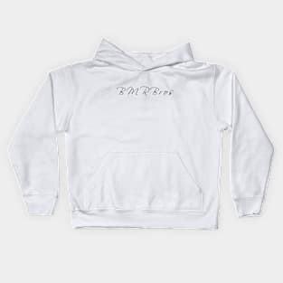 Centre BMRBros Script Design Kids Hoodie